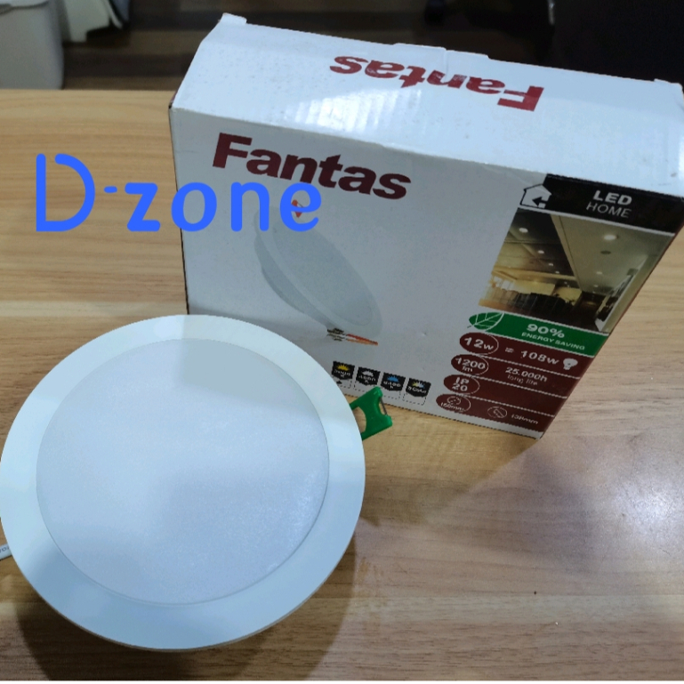 Lampu downlight fantas 12watt / panel light 12watt Fantas LED 12w lampu plafon inbow