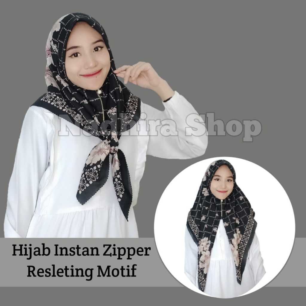 Print Hijab Motif Zipper Catalog 2 Glosir