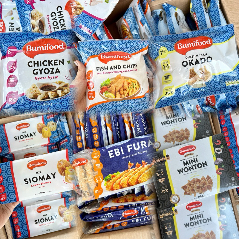 

BUMIFOOD Siomay / Okado / fish n chips / gyoza