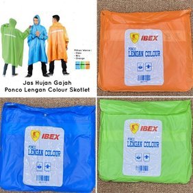 JAS HUJAN PONCHO LENGAN COLOUR IBEX