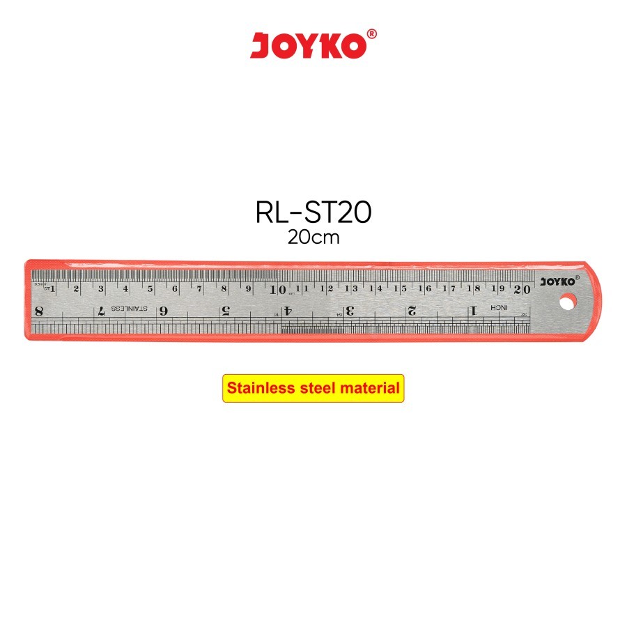

Joyko Stainless Steel Ruler Penggaris Besi RL-ST20