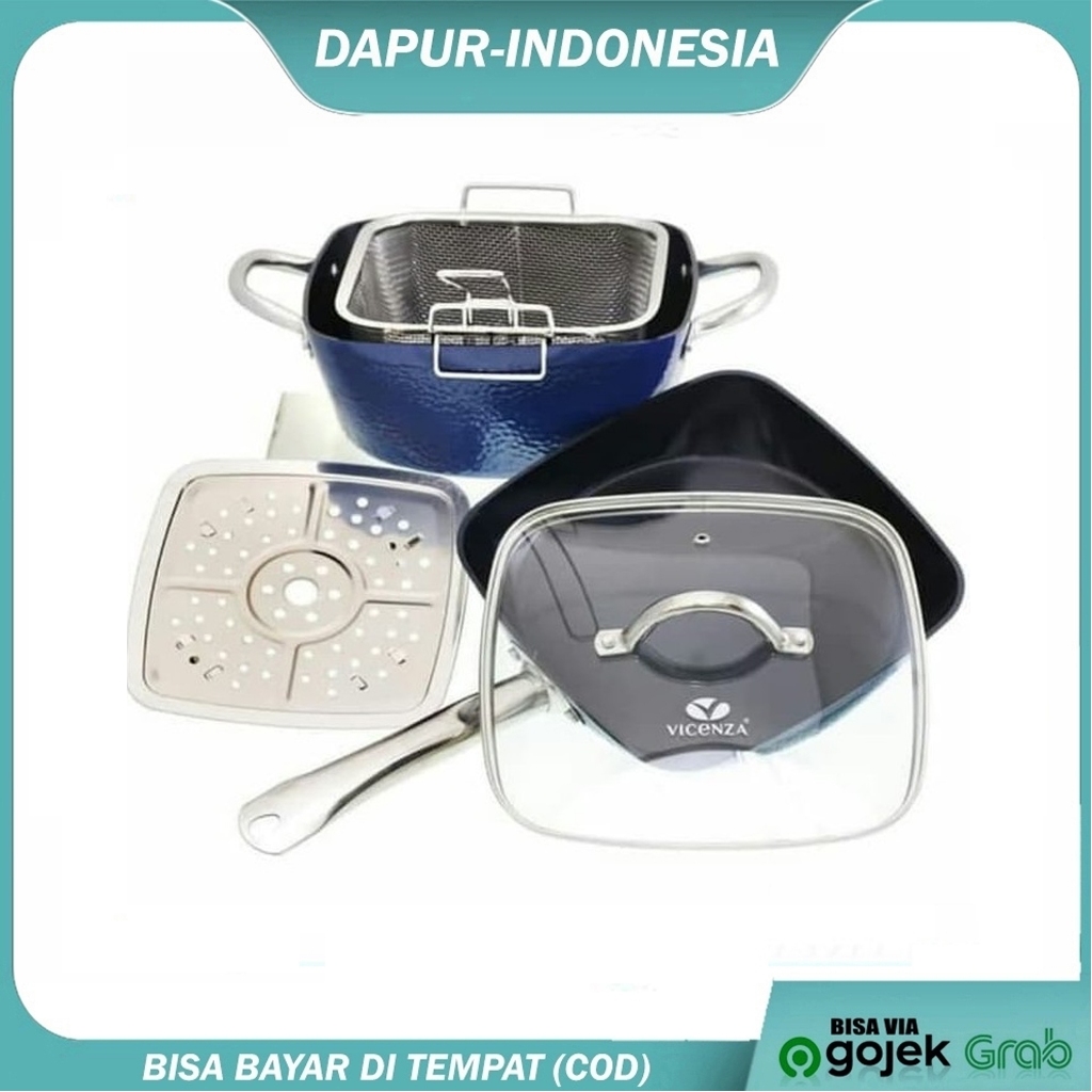 PANCI SET VICENZA SQUARE PAN V5492 5 pcs