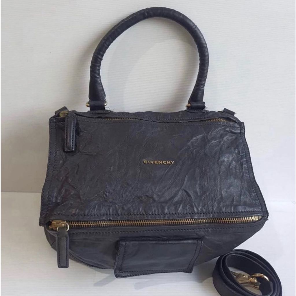 Givenchy Pandora Pepe Medium Leather in Black Tas Wanita Authentic Bag Branded Original Preloved