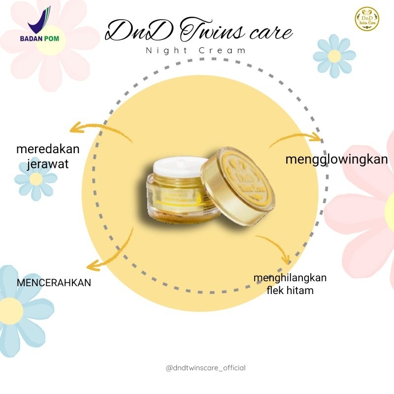 DND TWINS CARE GOLD BPOM (CREAM MALEM)