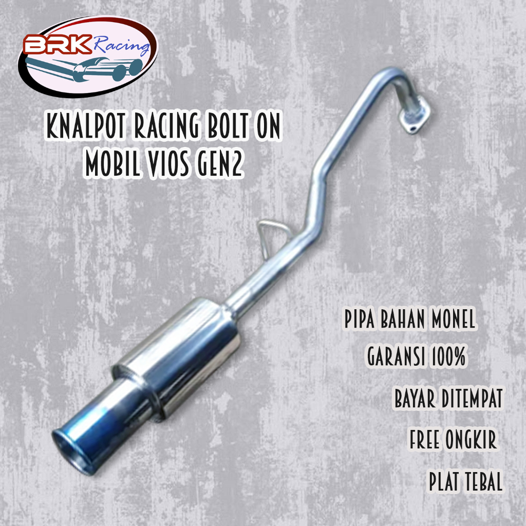 Knalpot Racing Bolt On Mobil Vios Gen2