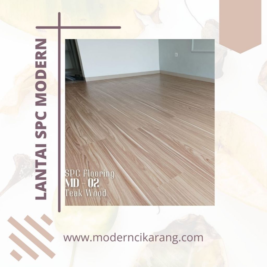 (KHUSUS CIKARANG) Lantai SPC 4MM / Modern Vinyl Flooring / Lantai Kayu Simple Aesthetic