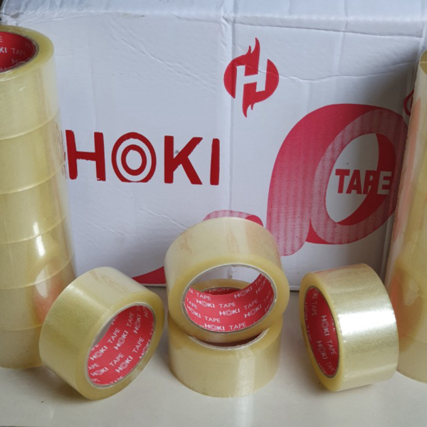 

Lakban 100 yard X 48mm Full Bening Hoki Tape TERMURAH - Clear NEW