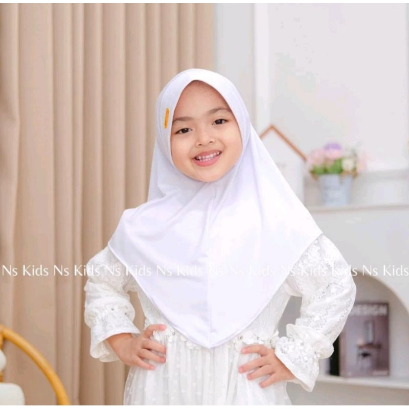 kualitas super hijab bergo hamidah anak label akrilik premium by wahyu hijab