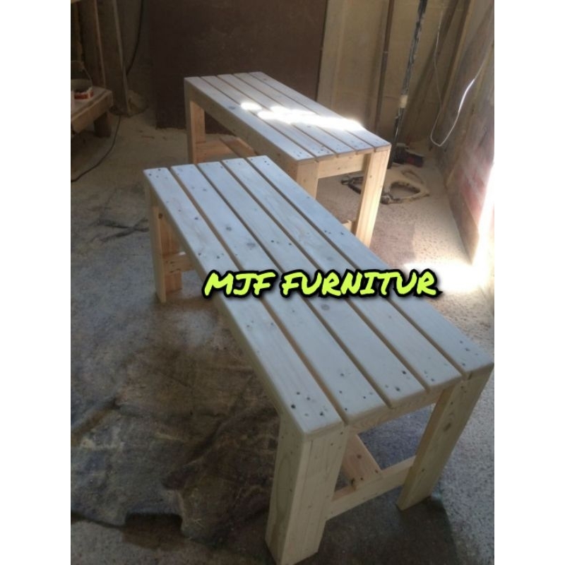 Kursi kayu panjang/Bangku Kayu panjang model Ter baru/Bangku Cafe Panjang/Bangku Kayu panjang 80/100