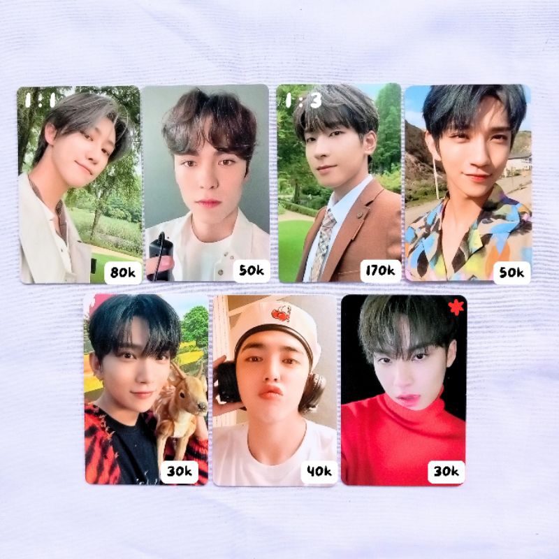 PHOTOCARD (PC) SEVENTEEN Wonwoo social club soco the8 minghao da capo