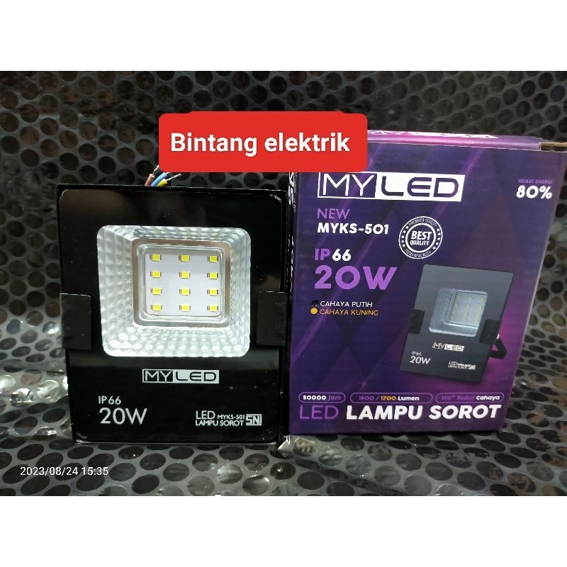 Lampu sorot LED 20 Watt MY LED putih