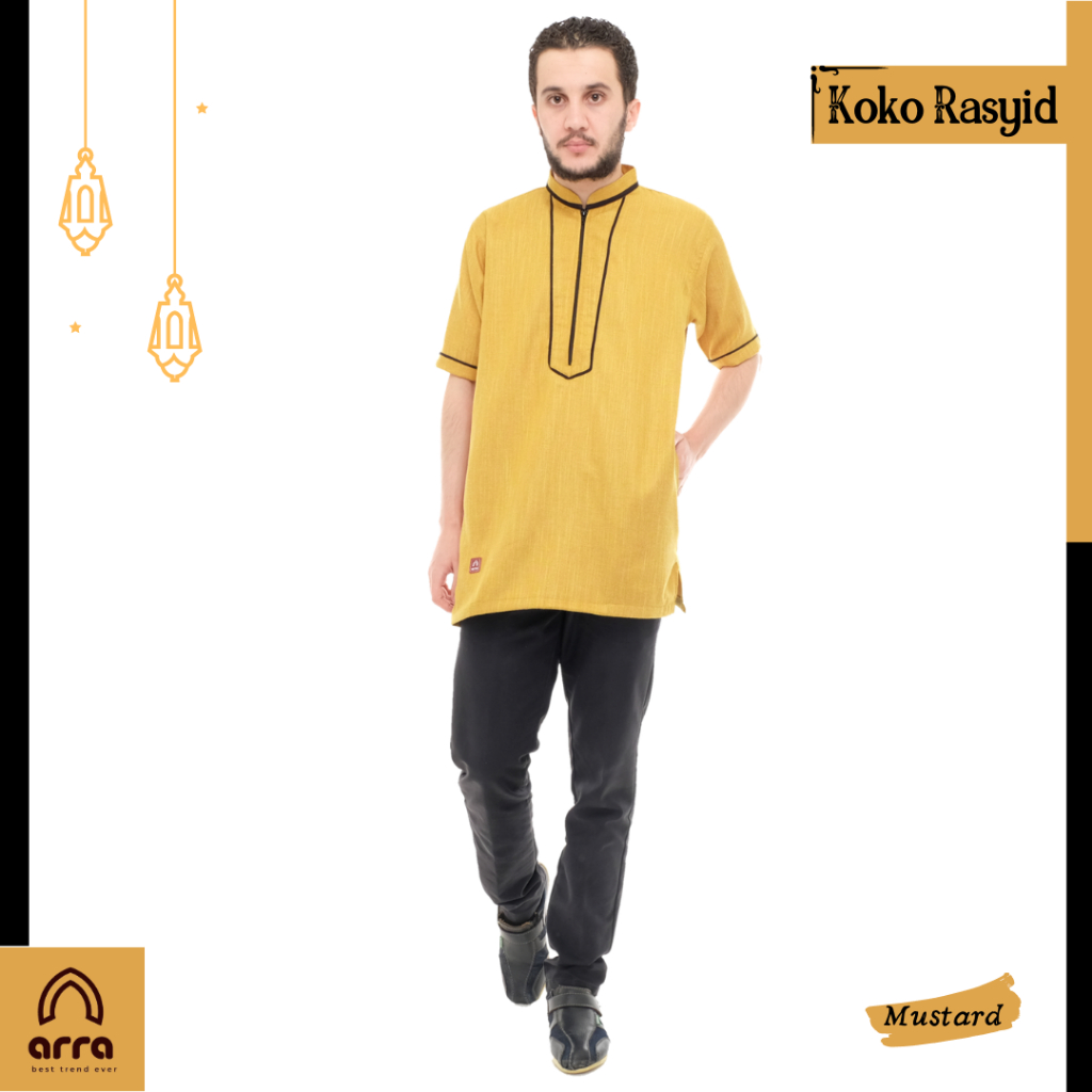 Baju Kemeja Cowok Dewasa NU Koko Haibah Pria Pakistan Lengan Pendek Jumbo Terbaru