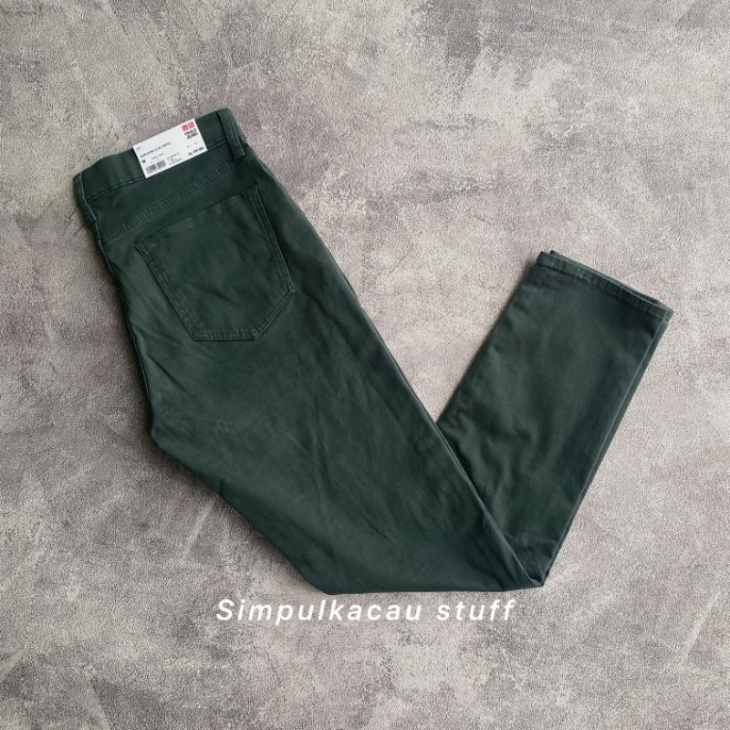 Uniqlo Jeans Ultra Strech Dark Green