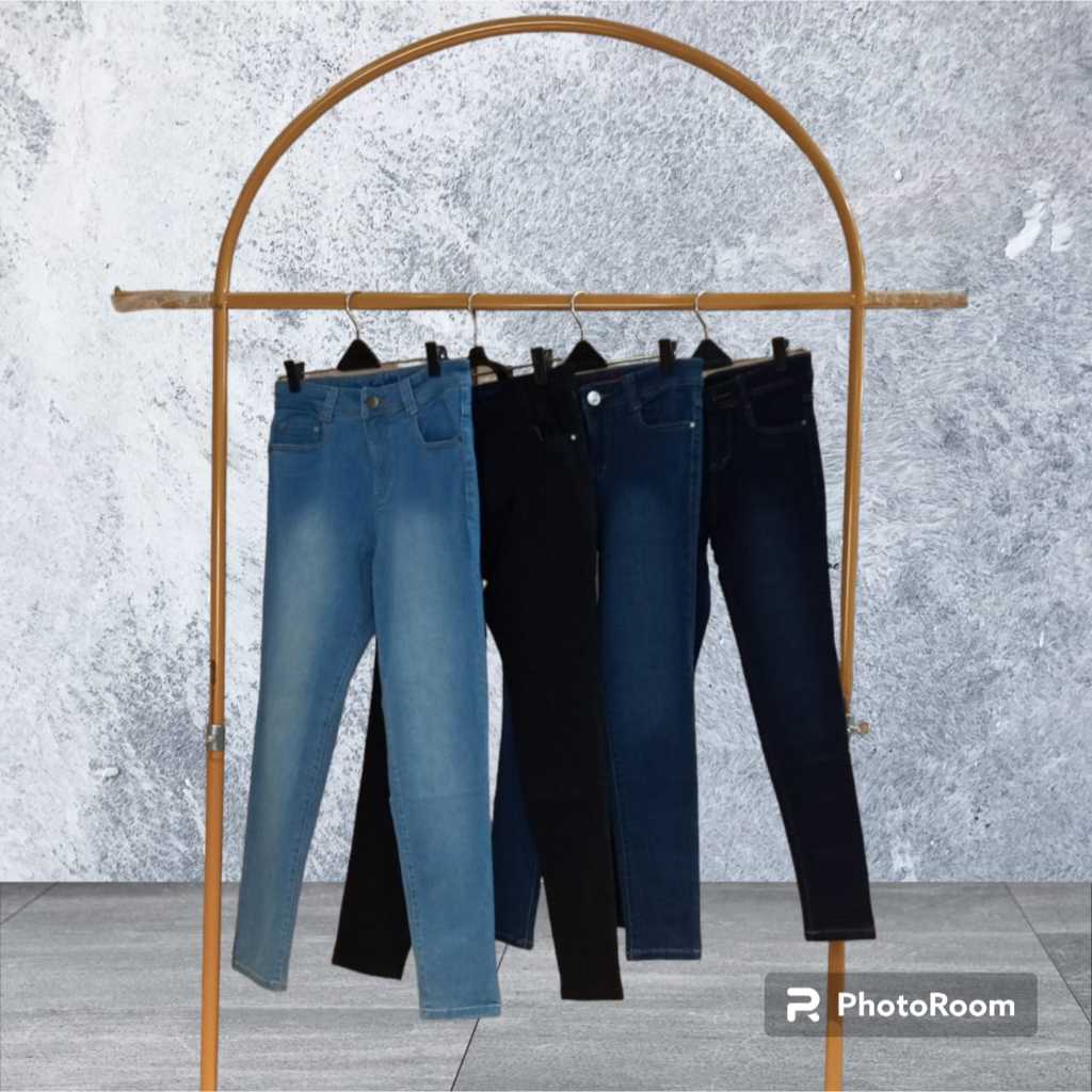 Celana Jeans VIVO Pensil / Skinny Kancing Resleting