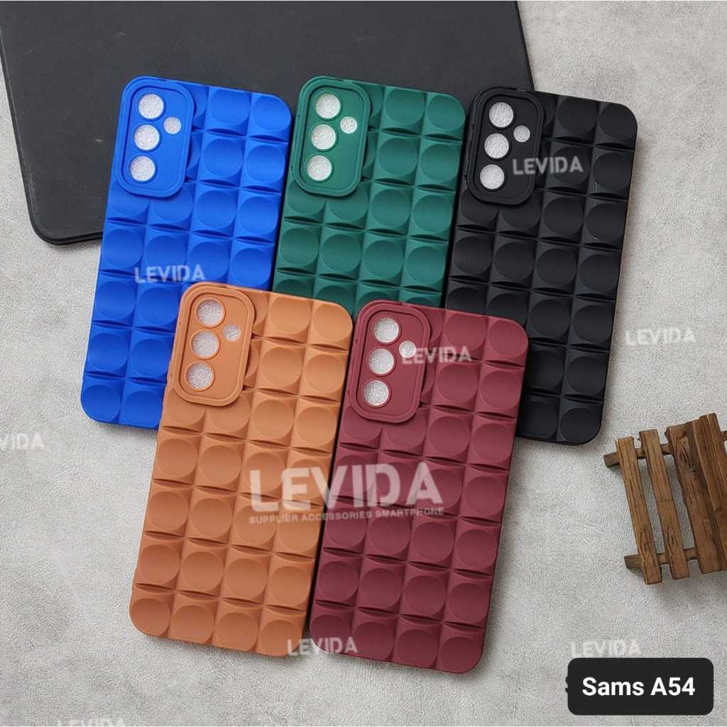 Samsung A54 5g Softcase 3D Cubic Motif Finger Case Samsung A54 5g