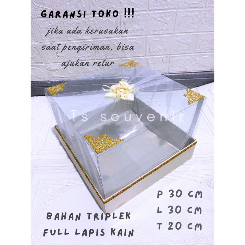 

kotak hantaran seserahan mika satuan model tile uk 30*30*20