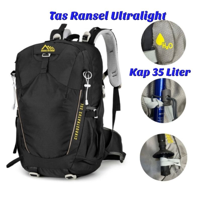 Tas Ransel Daypack Bassic Outdoor Tas Ransel Backpack Import 35 Liter Seri Cirrostratus 35L