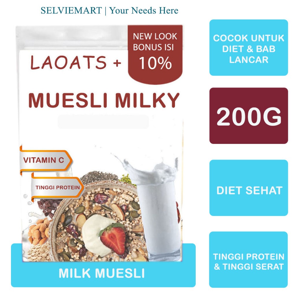 

Muesli Dried Fruit 1kg Pelangsing Badan Susu Penurun Berat Badan Muesli Granola Low Fat Muesli Rendak Lemak Laoats