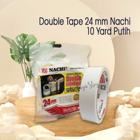 

Double Tape NACHI 24 mm / Isolasi bolak balik NACHI 24 mm /10 yard