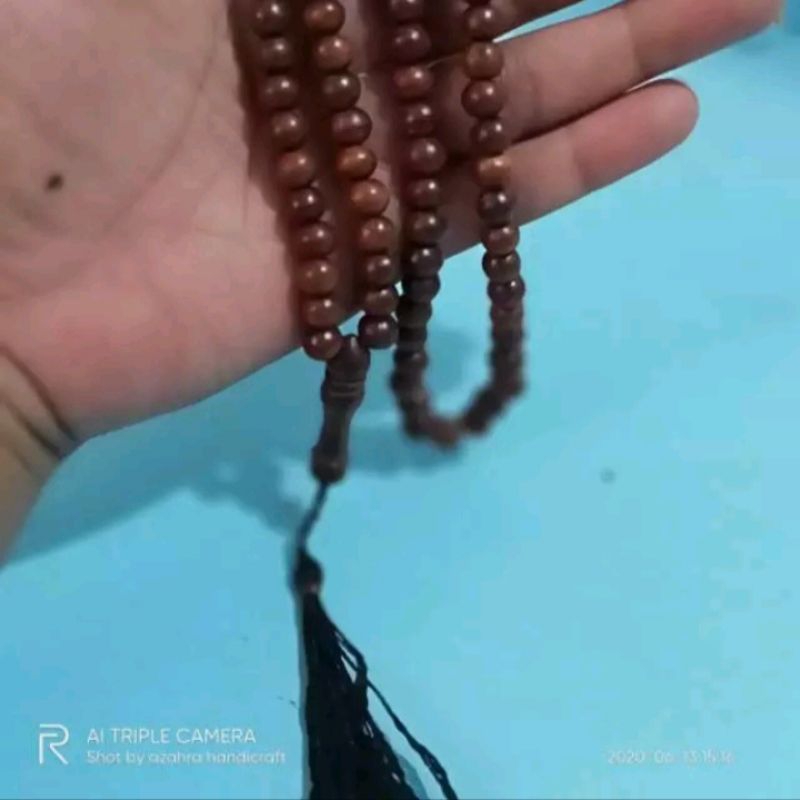 tasbih setigi 7,5 mm tasbih 99 kayu stigi laut tasbih sentegi