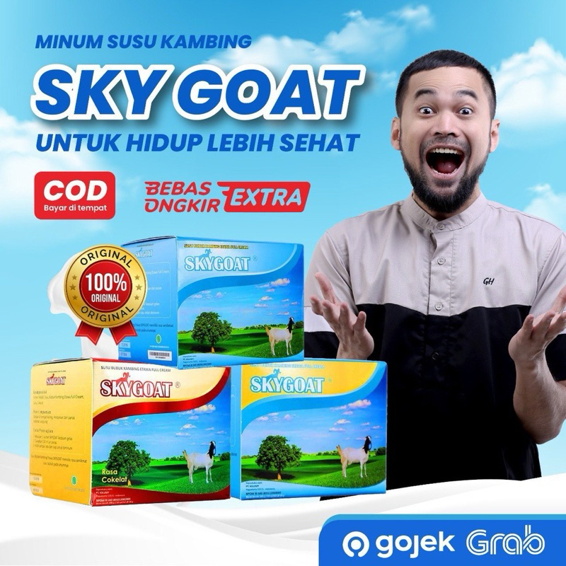 

Sky Goat Susu Kambing Etawa Bubuk 1 Box isi 10 Sachet