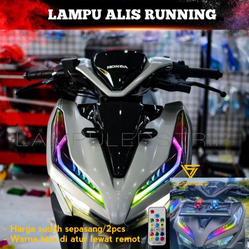 LAMPU ALIS RUNNING PANJANG 15 25 30 60CM DRL 12V HARGA SEPASANG (2PCS) BISA UNTUK SEMUA JENIS MOTOR 