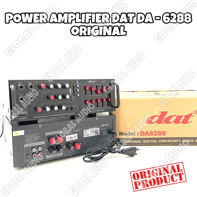 Power Amplifier Karaoke Dat Da 6288 Original Amplifier Dat Da6288 Da6288 ( Bisa COD )