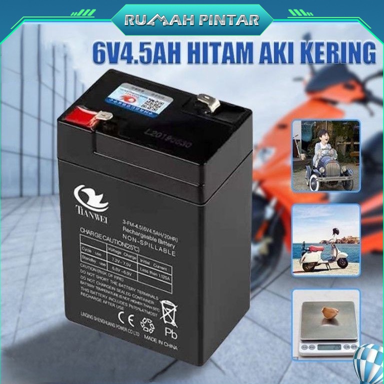 Buruan beli Aki 6v 4.5ah/ 6v 7ah Aki Kering Genset Aki UPS SMT 12V 8Ah - Baterai UPS Batere Emergency /4.5ah/7ah/8ah aki kering ups aki sepeda listrik motor motoran mainan aki mobil mobilan baterai panel surya aki anak pliko UPS emergency lamp timbangan P