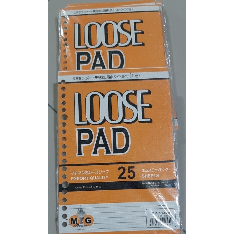 

LOOSE PAD 25 sheets