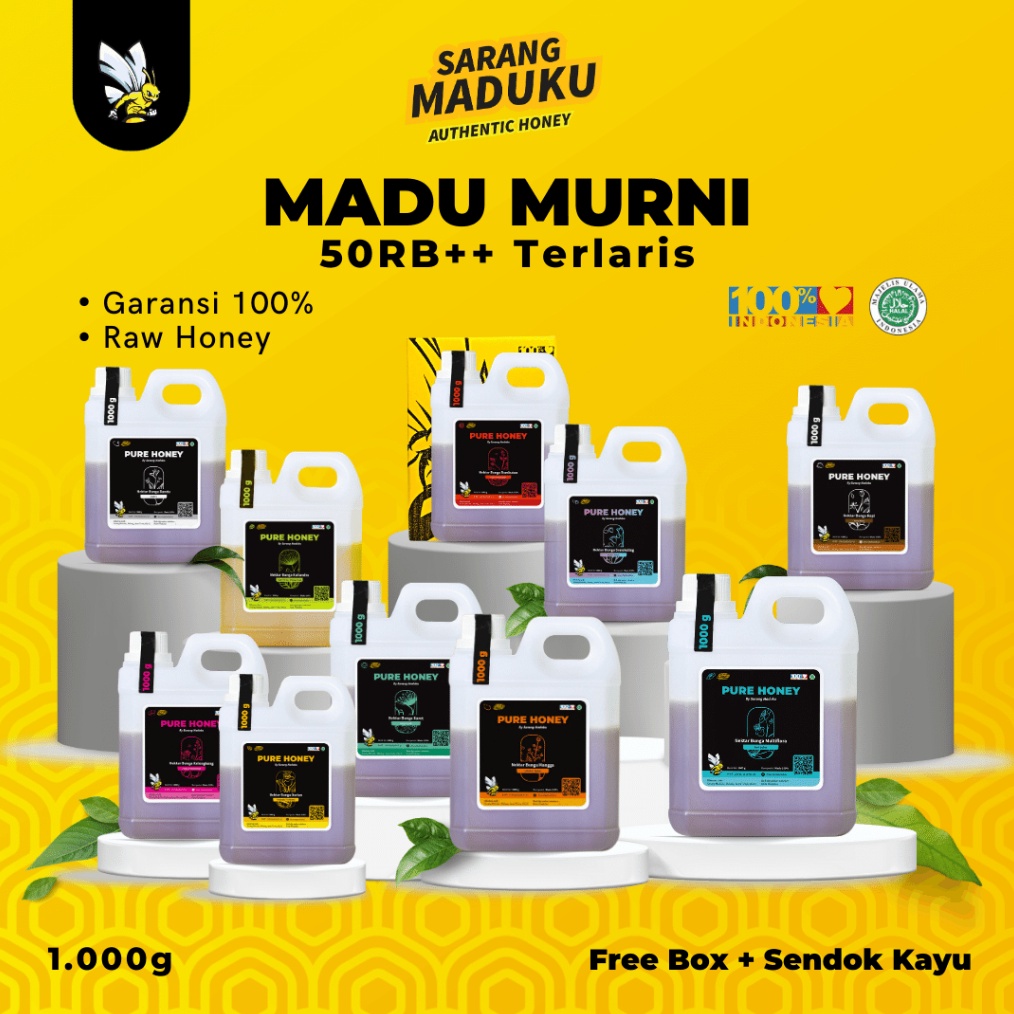 

12.12 HARGA GROSIR Sarang Maduku - Madu Asli Madu Murni Madu Asli 100% Tanpa Campuran Raw Honey !!