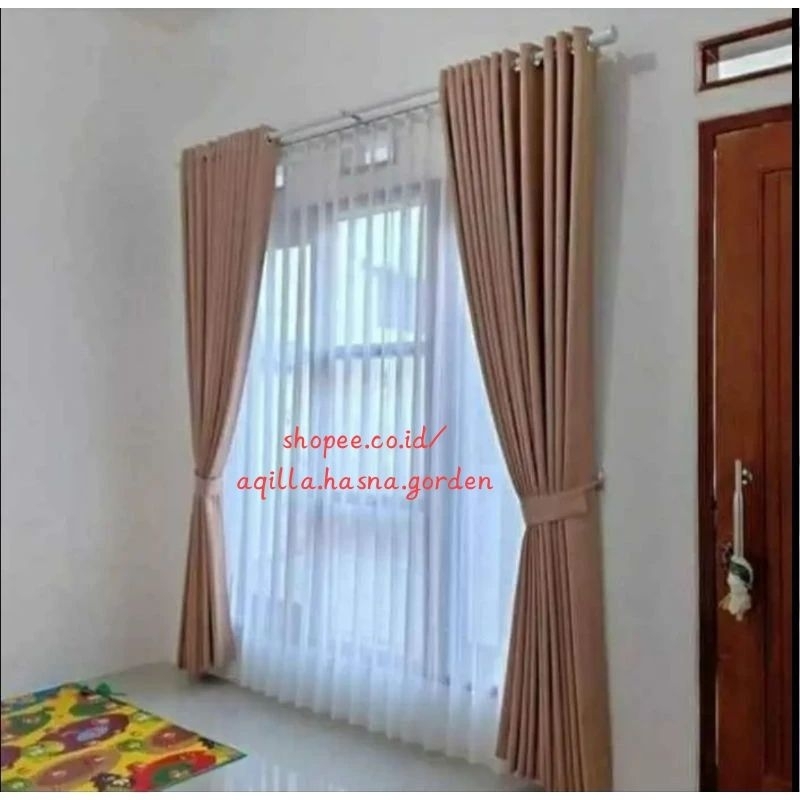Gorden Jendela 8 Gelombang/ Gorden pintu/Gorden jendela minimalis premium