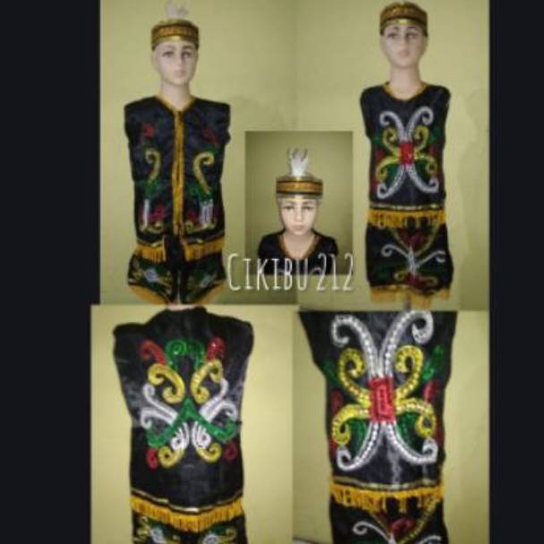 Baju adat kalimantan timur anak