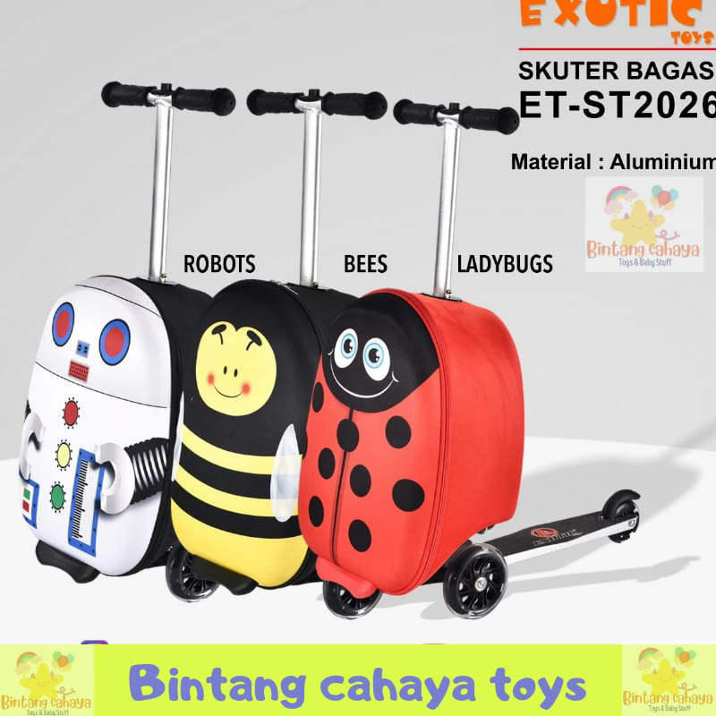 Skuter otoped anak model koper Exotic ST 2026 Scooter traveller Scooter