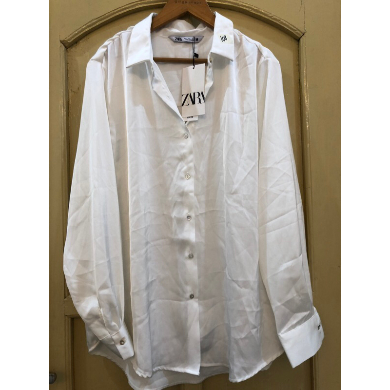 Kemeja Putih BRANDED ZARA Sutra