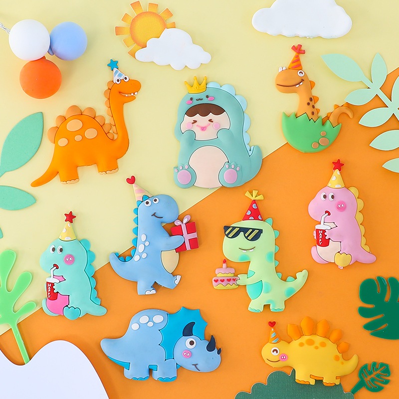 Topper Dino Dinosaurus Trex Cute hiasan cake kue ultah ulangtahun birthday boy girl anak