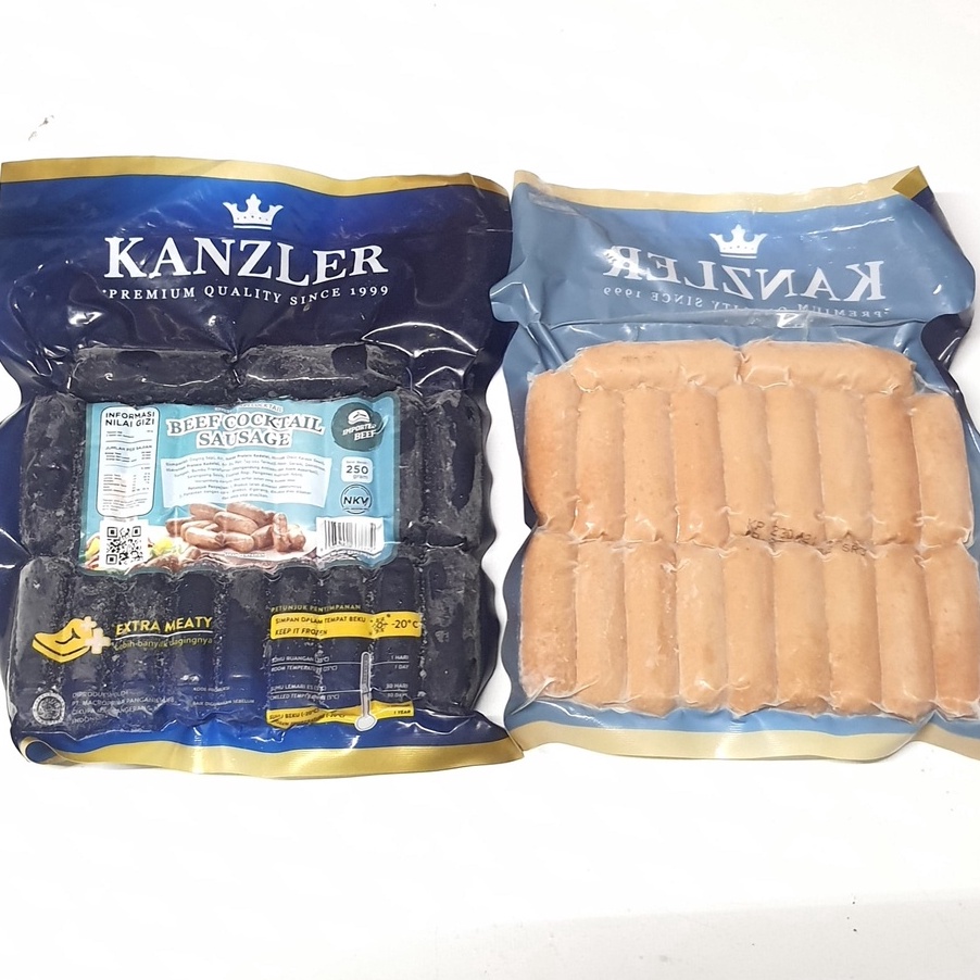 

KSXH4141 TERMURAH KANZLER SOSIS SAPI COCKTAIL 250GR / KANZLER BEEF SAUSAGE