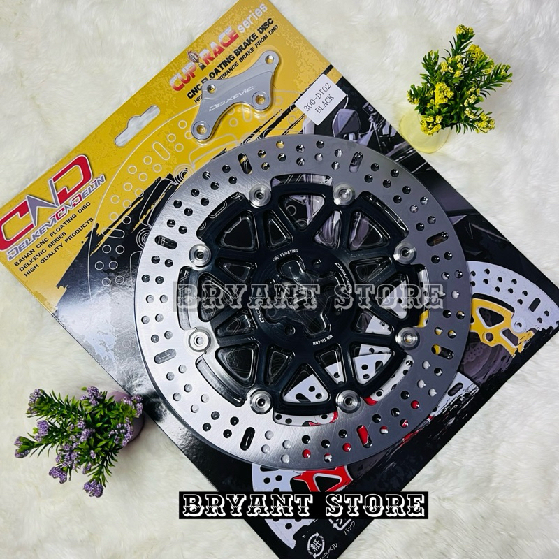 DELKEVIC DND ORIGINAL PIRINGAN DEPAN CAKRAM 300MM DT02 SATRIA 2 TAK SATRIA HIU CNC FLOATING BRAKE DISK DISC DISCBRAKE DISKBRAKE 300 MM