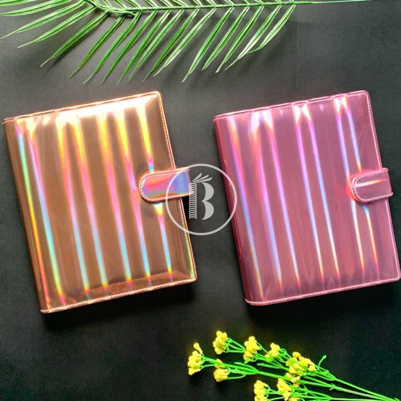 

12.12 Product HOT Bindermu READY Binder Premium Hologram Holographic size A5 20ring B5 26ring 6ring A6 6 hole lubang Planner Notebook !