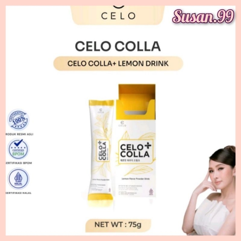 

CELO - Original Celo Colla+ Lemon Drink isi 5 sachet (Free Gift)