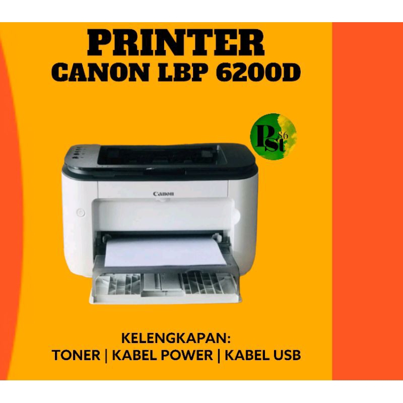 Canon LBP-6200D Printer Laser Monokrom - Kapasitas Input 150 Lembar, Pencetakan Duplex Otomatis
