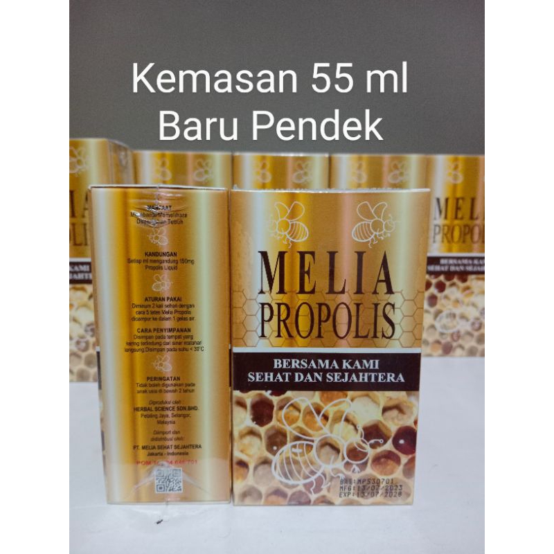 Propolis Melia 55 ML  - Melia Propolis 55ml Original Kemasan Pendek Member PT MSS