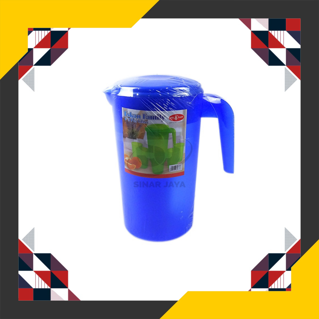 Promo Eskan Set Gelas/Teko Plastik/Eskan Family5BJ Gelas EKP Owl Berkualitas