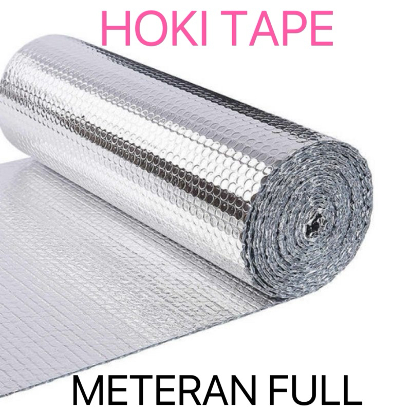 

BUBBLE WRAP ALUMINIUM FOIL 2 SISI 120 CM x 25M Dan 60 Cm ×25 M PEREDAM PANAS TERMURAH (Roll)