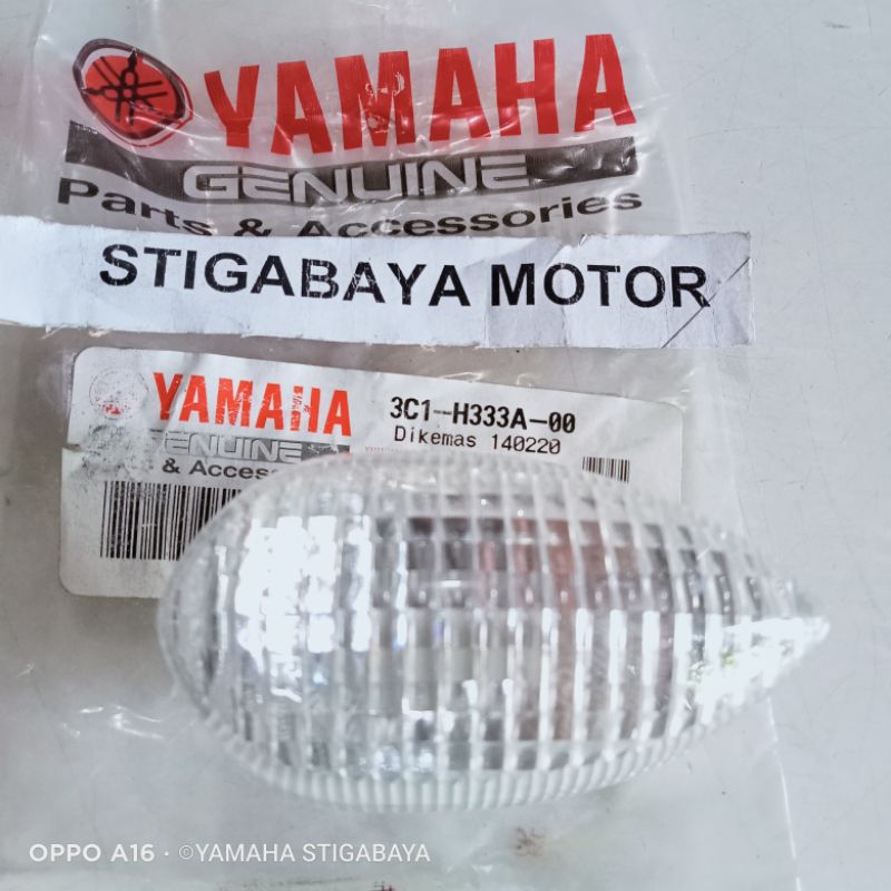 kaca lampu sein depan kiri Vixion old mika reteng depan kiri Yamaha Byson R25 XSR original