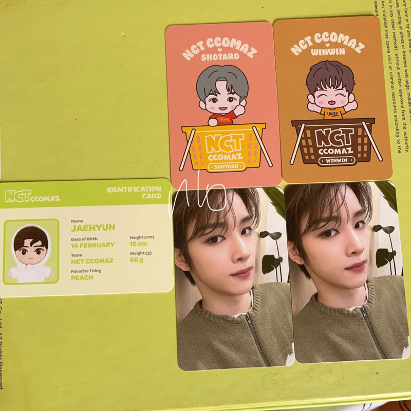 [ TAKE ALL ONLY ] NCT Ccomaz Grocery Store Photocard PC SUNGCHAN Identification Jaehyun Winwin Shota