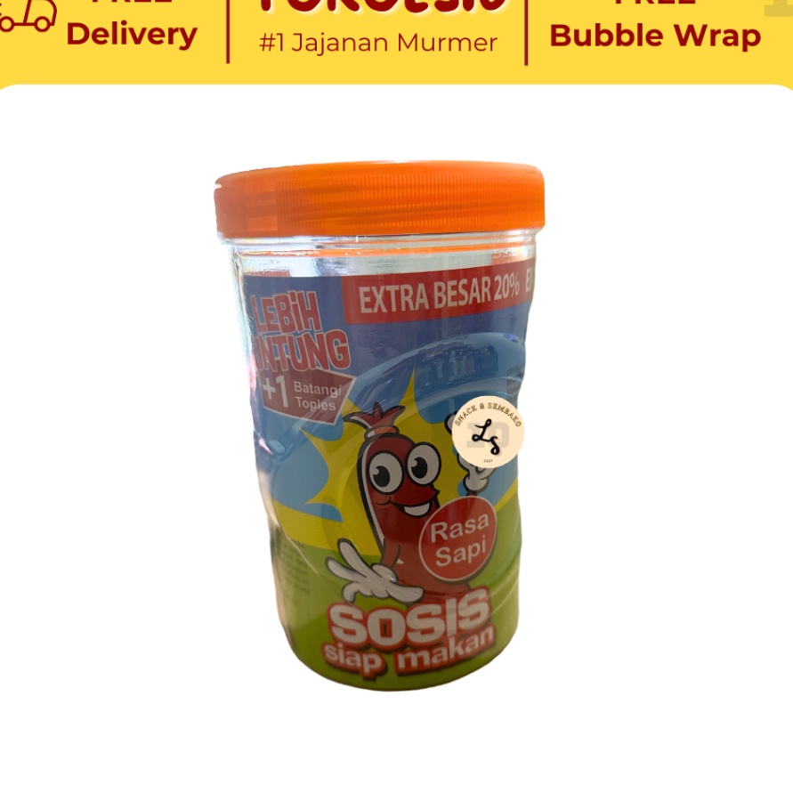 

BXMG6641 Terlaku.../ Sosis So Nice Sapi/Ayam/Otak-otak isi 24 pcs