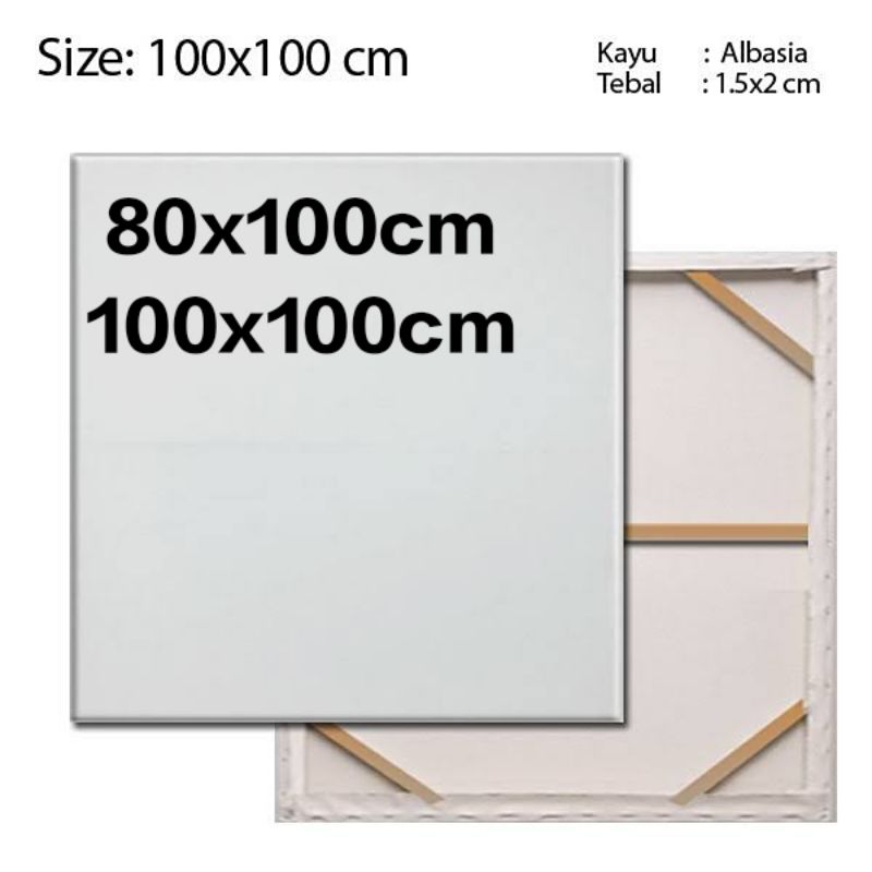 

Kanvas Lukis besar 80x100 /100x100cm