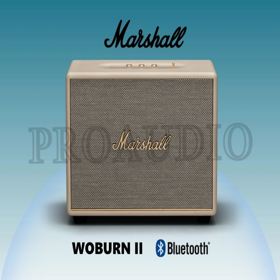 Marshall Woburn II Bluetooth Speaker Hitam - Speaker Bluetooth Berkualitas Tinggi