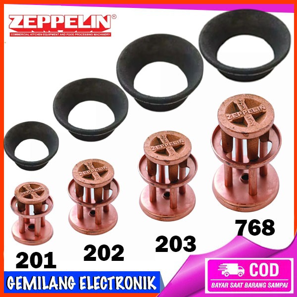 Kepala Kompor Gas Semawar Zeppelin ZPL 201/202/203/768/100/188/208/209