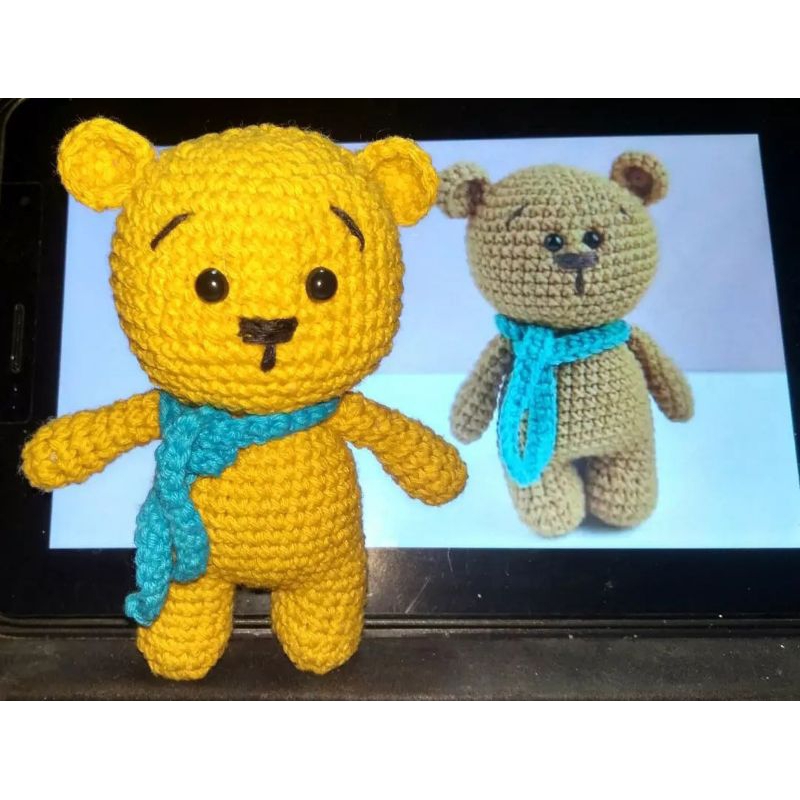 boneka rajut beruang